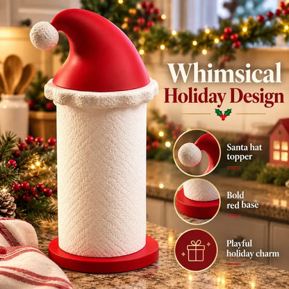 🎅 Santa Hat Paper Towel Holder - Festive Christmas Kitchen Decor 🎄