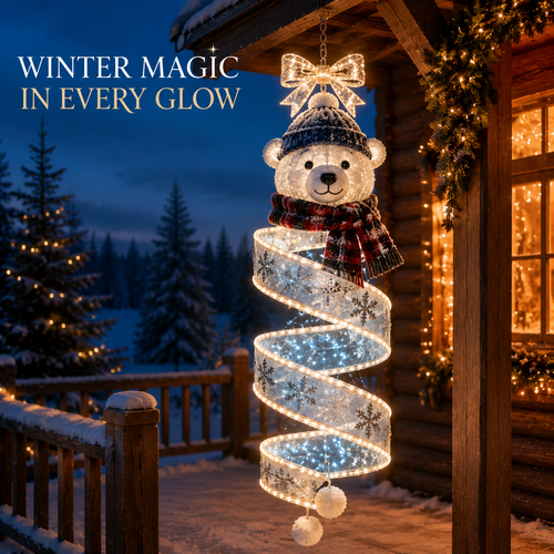 🎄 50% OFF Hanging Christmas Spiral Lights – 3 Festive Holiday Designs ✨