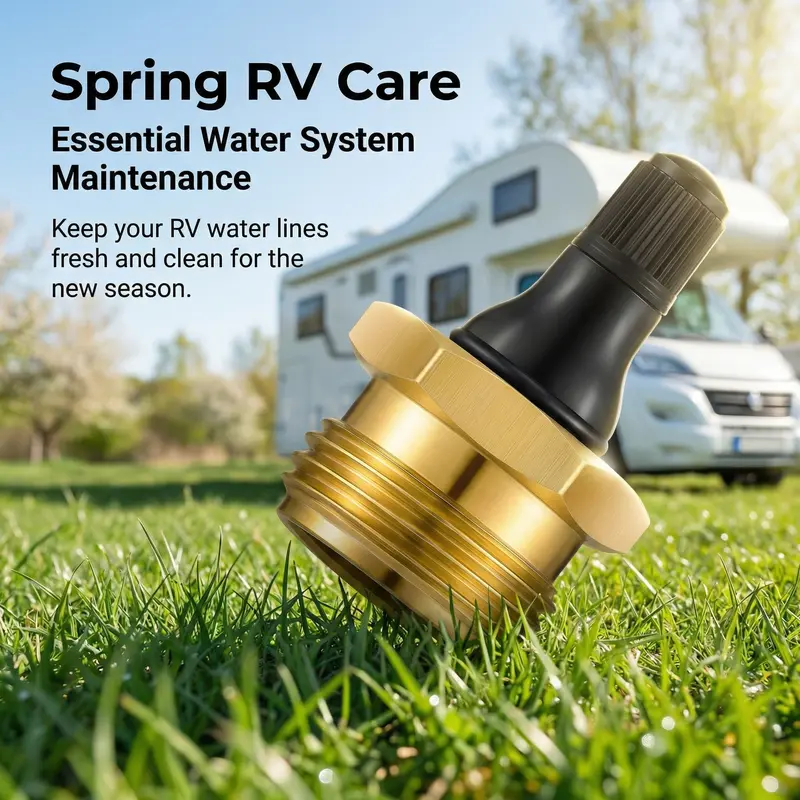 ❄️ 2-Pcs Brass RV Winterize Blowout Adapter 💨 Air Compressor Quick-Connect