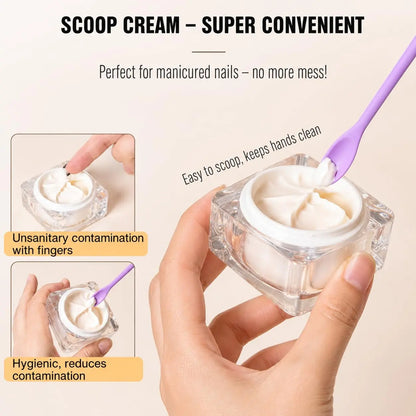 🔥 50% OFF 3-Piece Silicone Cosmetic Spatula Set 💜 Get Every Last Drop