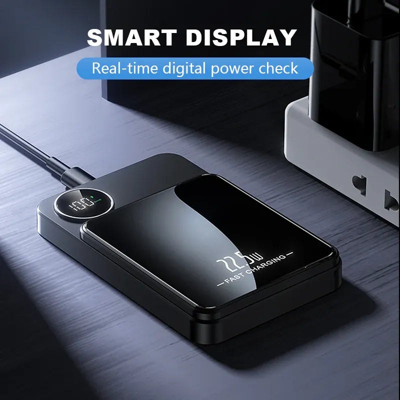 ⚡ 49% OFF 10,000mAh Magnetic Wireless Power Bank 🧲 22.5W Fast Charger