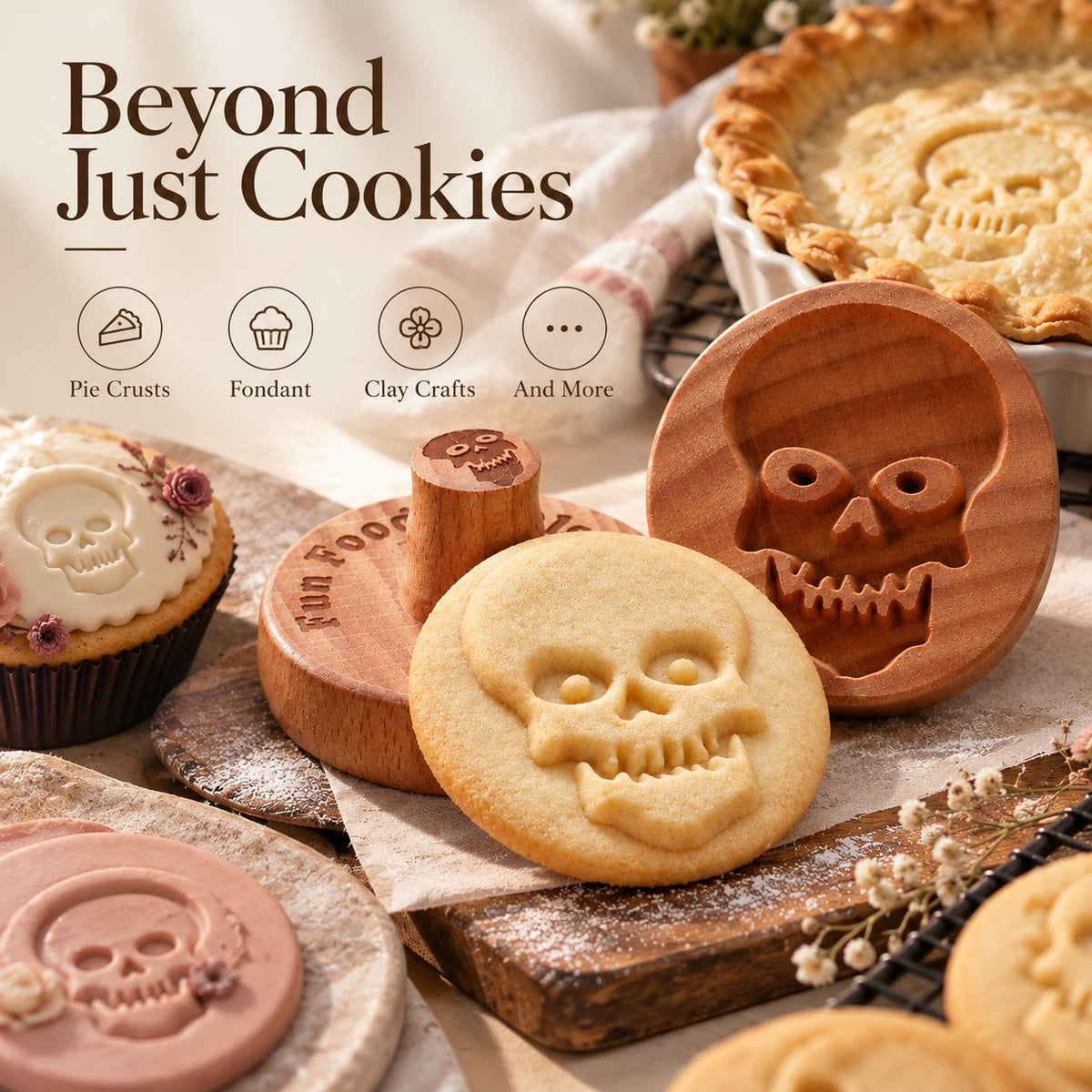 Wooden Cookie Stamp🍪