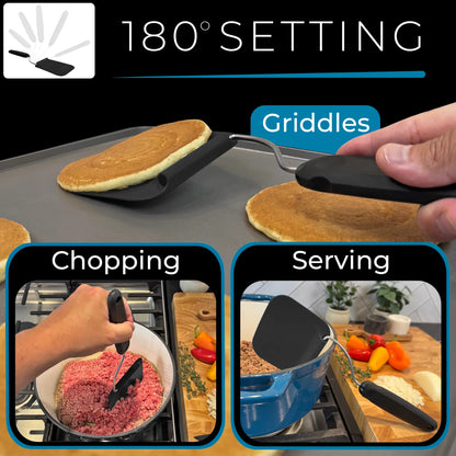 🔥 50% OFF TODAY 🍳 7-Angle Adjustable Kitchen Spatula for Easier Flipping & Serving