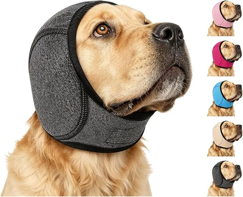 🐶 Dog Noise-Reducing Ear Wrap – Help Make Fireworks, Thunder & Grooming Less Overwhelming 🔇