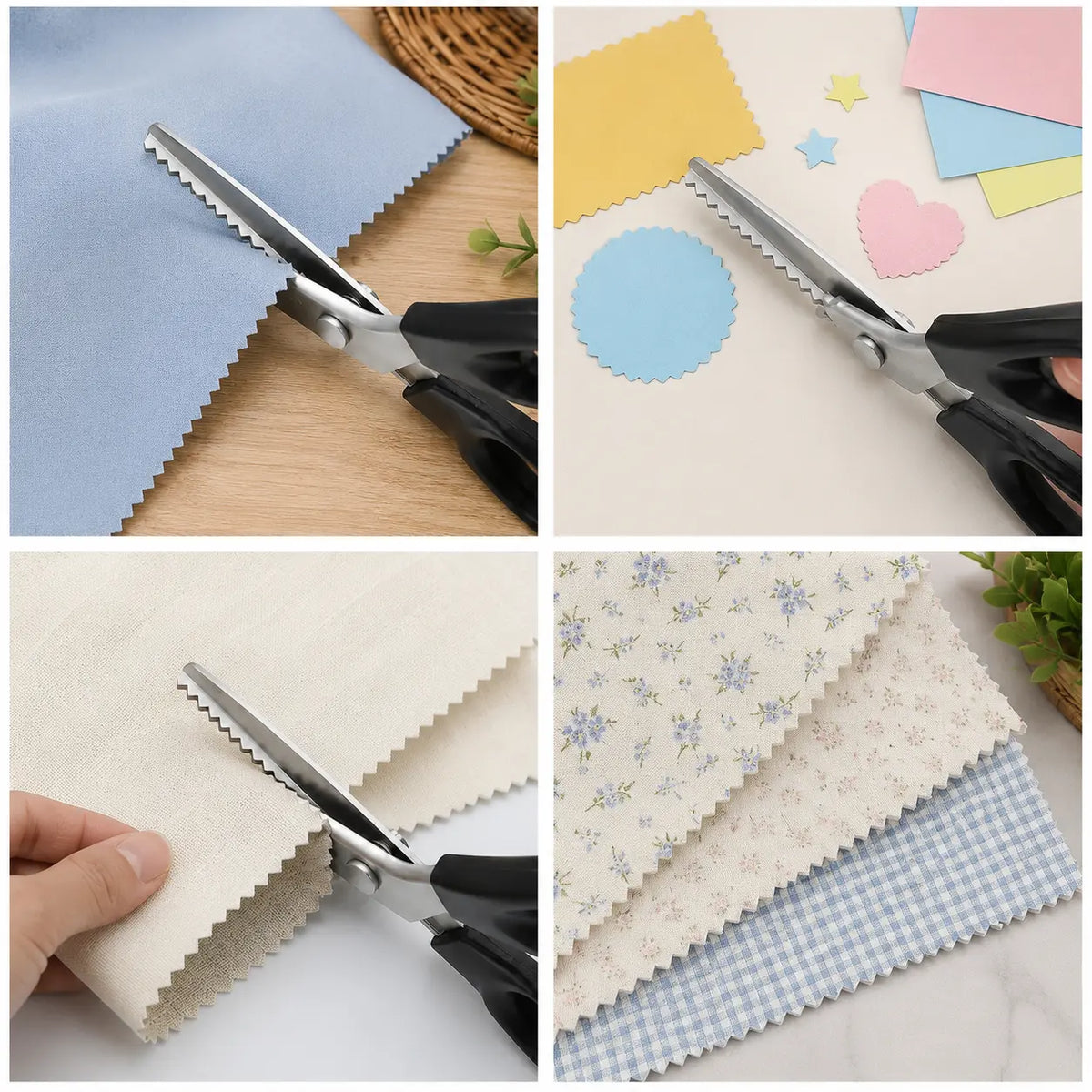 🔥 50% OFF Stainless Steel Pinking Shears – Sharp Zig Zag Fabric Scissors