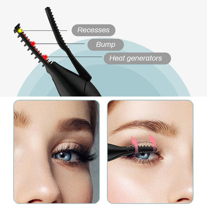 ✨ 62% OFF Heated Eyelash Curler – 8-Second Heat-Up & 3 Temperature Settings