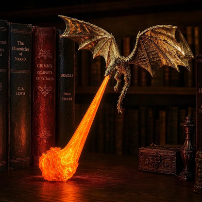 🐉 50% OFF Flying Dragon Bookshelf Light – Bring Fantasy to Life 🔥