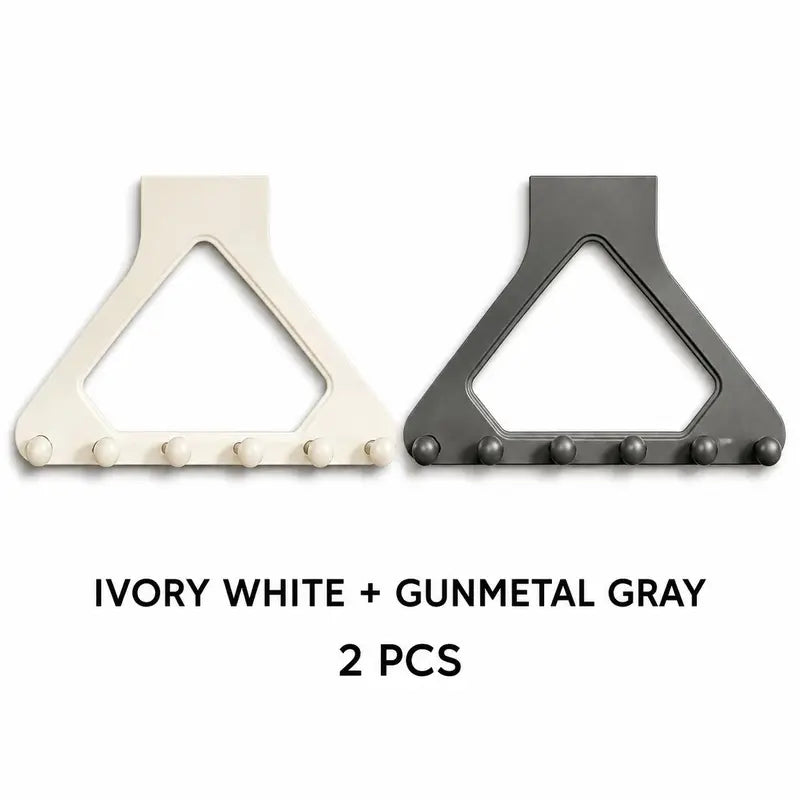 🏡 More Space, Less Clutter! ✨ No-Drill Door Hook Rack for Bags & Clothes