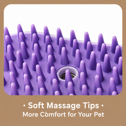 Electric Pet Spray Brush for Cats & Dogs – One-Touch Mist Grooming & Massage Brush