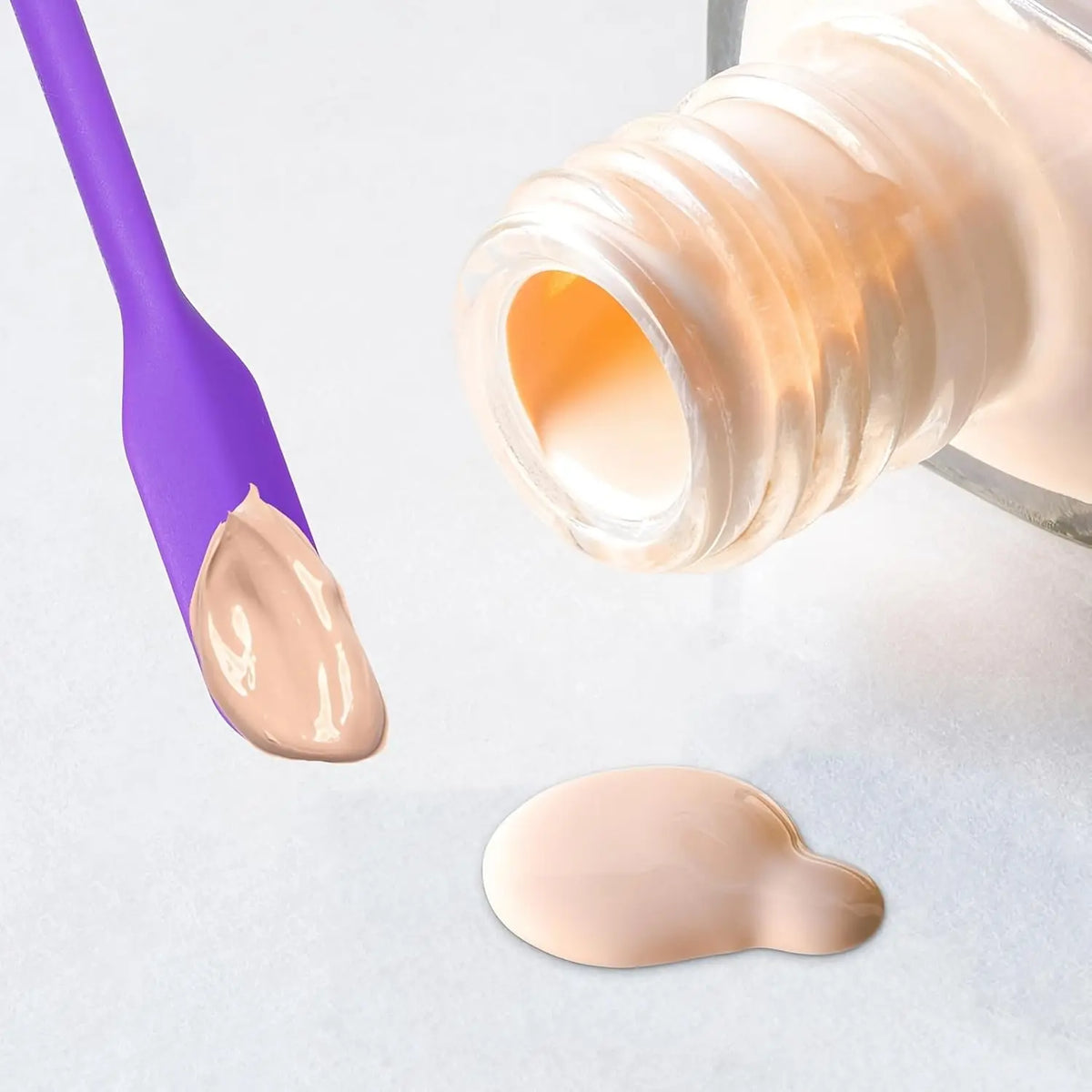 🔥 50% OFF 3-Piece Silicone Cosmetic Spatula Set 💜 Get Every Last Drop