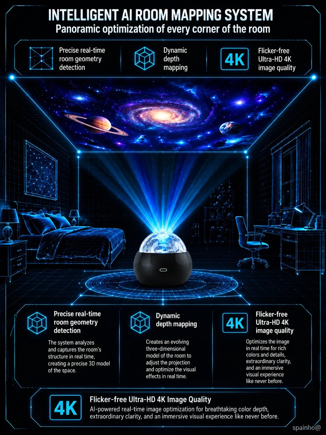 🌌Ocean Dinosaur Projector Lamp – Popular with over 100,000 users