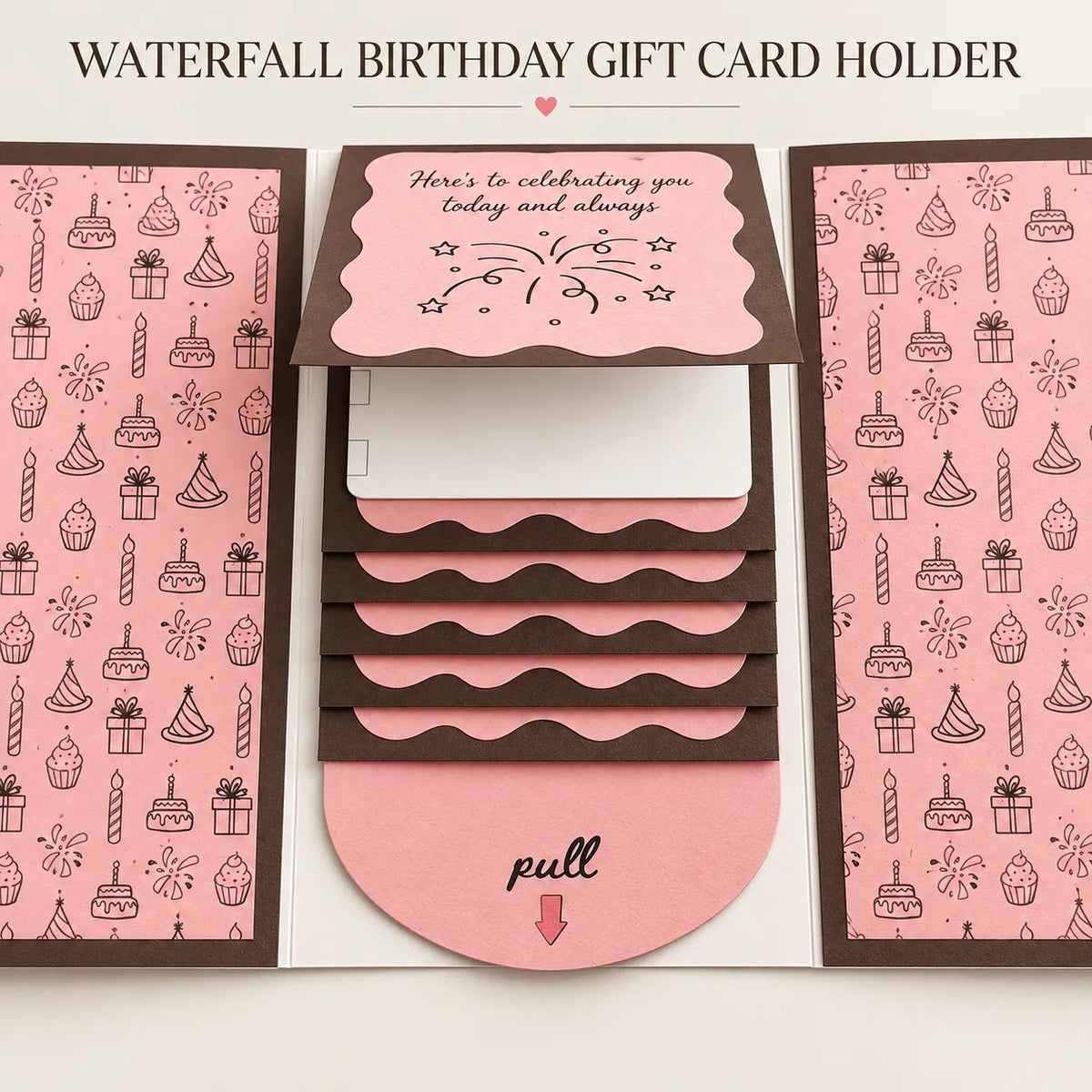 ⏰LAST DAY 50% OFF - 2026 New🎅🎁 Waterfall Christmas Gift Card Booklet 💳✨