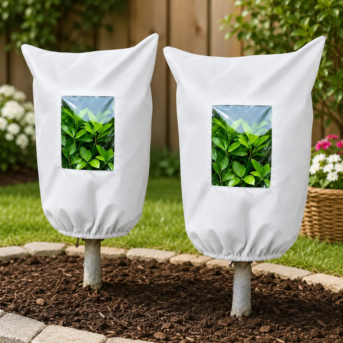 ❄️ 50% OFF Reusable Plant Frost Cover 🌿 Breathable Winter Protection with Zipper & Viewing Window