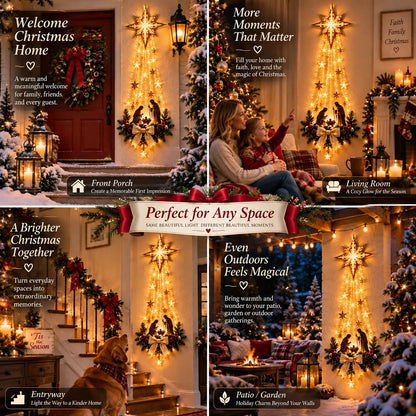✨ 50% OFF Lighted Bethlehem Star Nativity Wall Decor – Faith-Inspired Christmas Decoration