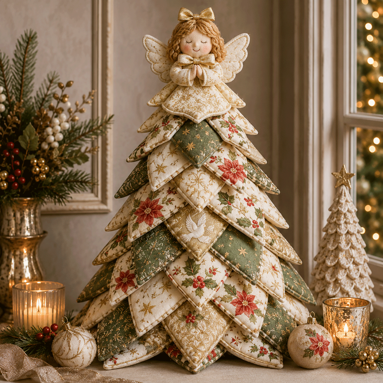 🎄DIY Quilted Christmas Tree Kit for Cozy Handmade Holiday Decor
