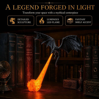 🐉 50% OFF Flying Dragon Bookshelf Light – Bring Fantasy to Life 🔥