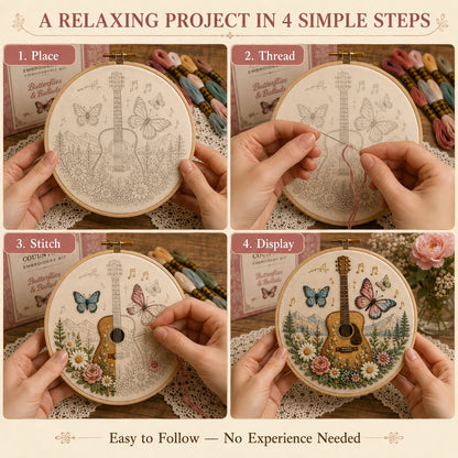 🧵 Southern Country Embroidery Kit Collection | Beginner-Friendly Wooden Hoop Art DIY Keepsake 🌼