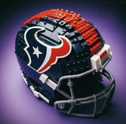 Building Block Football Helmet 🏈– 300+ Piece Collectible Construction Set