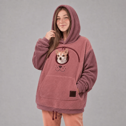 🐾 50% OFF Cozy Pet Carrier Hoodie – Keep Your Cat or Small Dog Close While You Relax