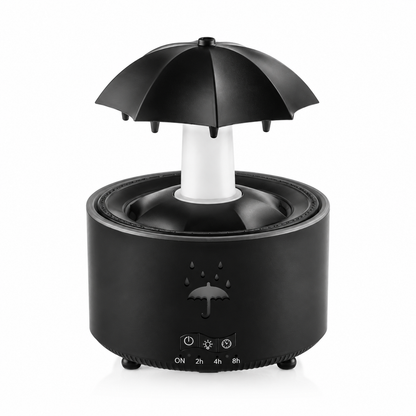 7-Color Rain Drop Aroma Diffuser | Rotating Mist Humidifier with LED Mood Light for Home & Office