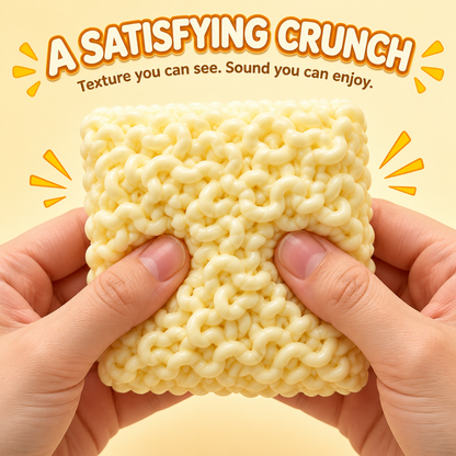 🍜 Noodle Squishy Toy – Satisfying Crunchy Sounds & Slow-Rebound Sensory Fun
