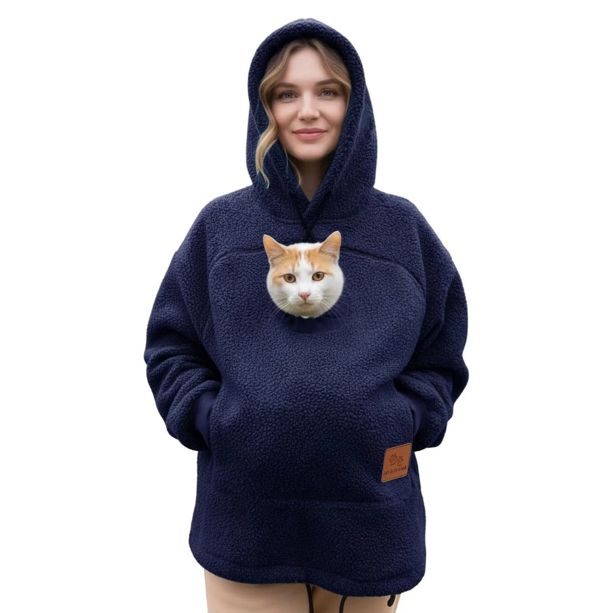 ❤️ 50% OFF Fleece Pet Cuddle Pouch – Their New Favorite Cozy Spot 🐾