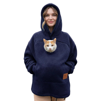 ❤️ 50% OFF Fleece Pet Cuddle Pouch – Their New Favorite Cozy Spot 🐾
