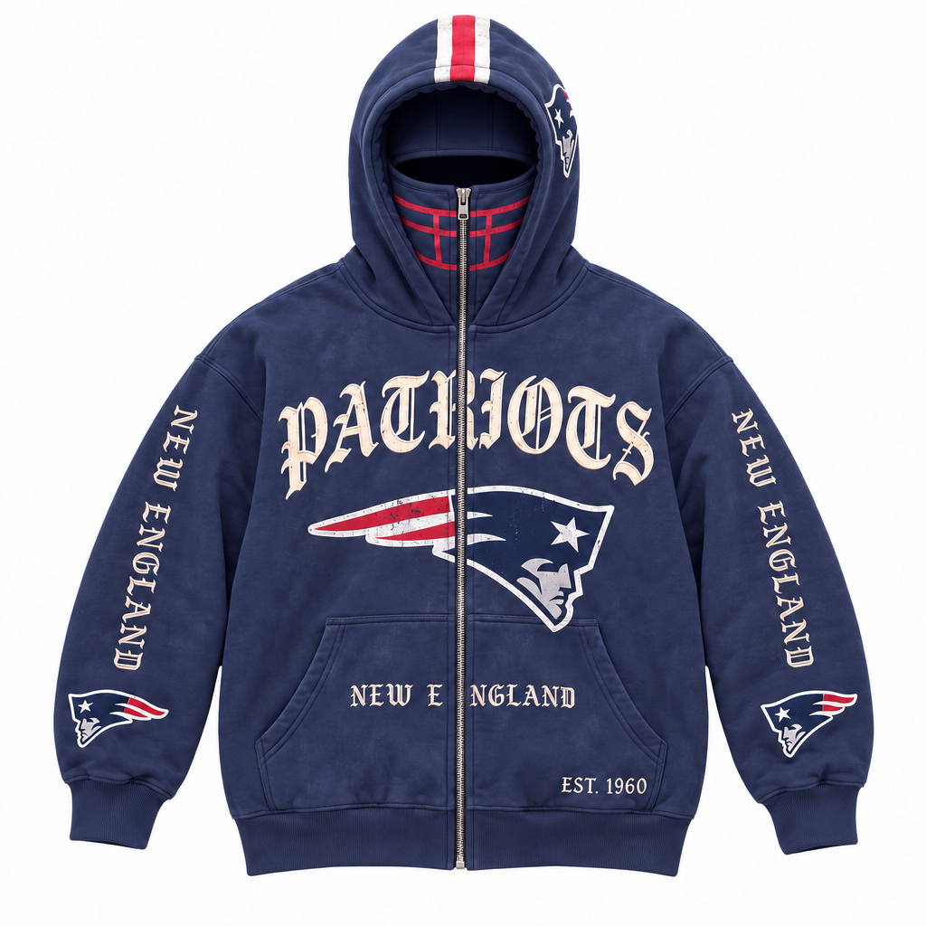 🏈 2-in-1 Football Zip Hoodie – Full-Zip Helmet Hood & Oversized Fit🏆