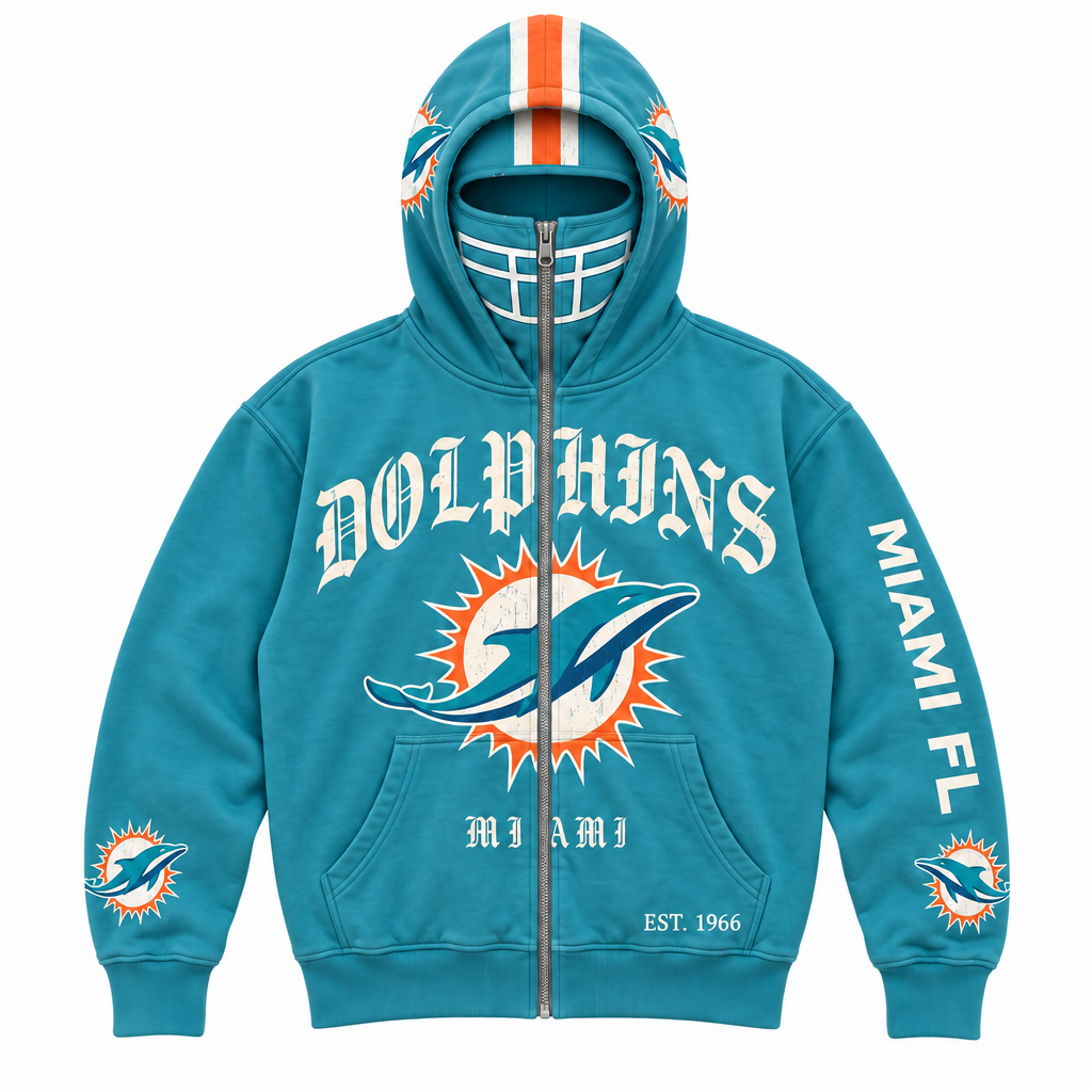 🏈 2-in-1 Football Zip Hoodie – Full-Zip Helmet Hood & Oversized Fit🏆