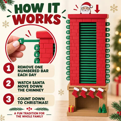 🎅 48% OFF Santa Chimney Advent Calendar – 24 Days of Christmas Magic
