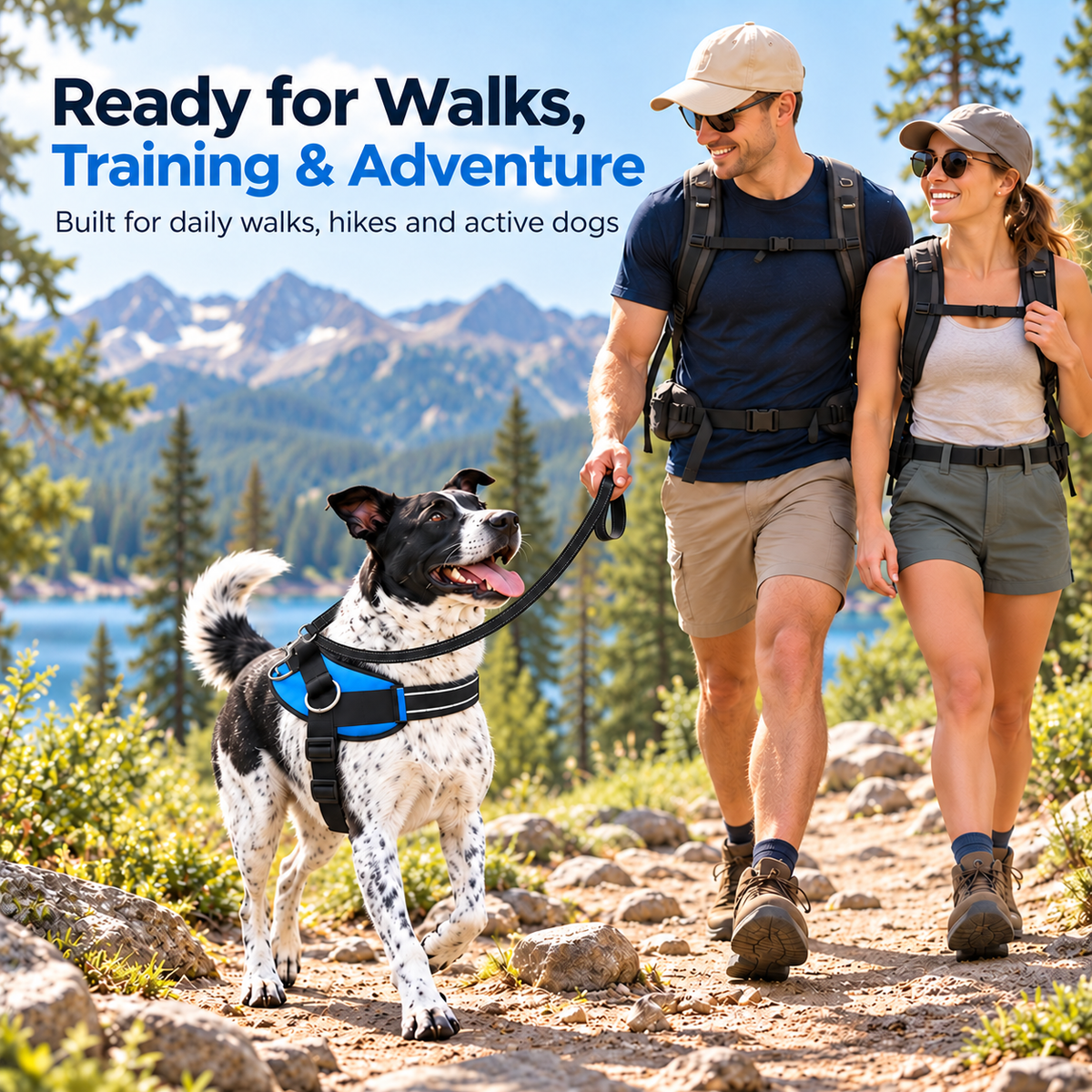 🐾 No-Pull Reflective Dog Harness | Comfortable Control for Every Walk