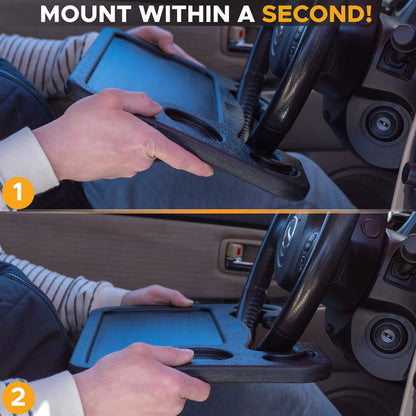 🔥48% OFF 2-in-1 Steering Wheel Desk 🚗 Turn Parked Time Into Useful Time