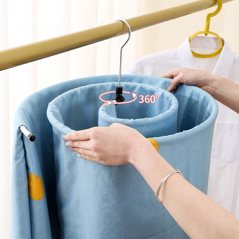 🔥 50% OFF Spiral Drying Hanger 🌀 Space-Saving Sheet & Blanket Dryer
