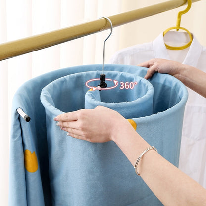 🔥 50% OFF Spiral Drying Hanger 🌀 Space-Saving Sheet & Blanket Dryer