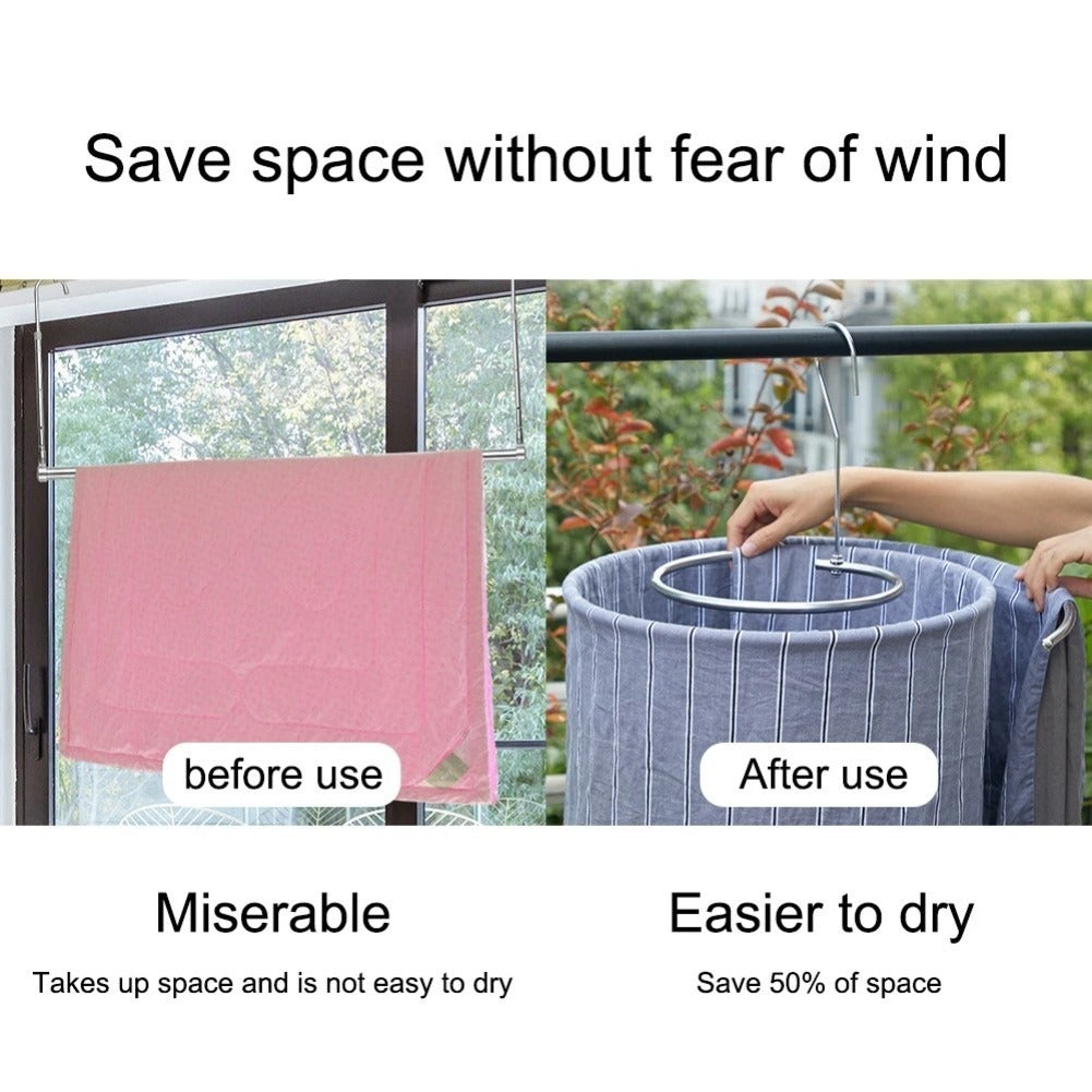 🔥 50% OFF Spiral Drying Hanger 🌀 Space-Saving Sheet & Blanket Dryer
