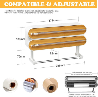 🔥 50% OFF Limited Deal! 🧲 The Magnetic Wrap Cutter That Keeps Your Kitchen Clean & Organized
