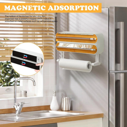 🔥 50% OFF Limited Deal! 🧲 The Magnetic Wrap Cutter That Keeps Your Kitchen Clean & Organized
