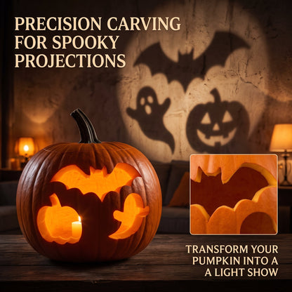 🎃 60% OFF 7-Piece Halloween Pumpkin Carving & Cookie Cutter Set – Carve It, Bake It, Use It Again