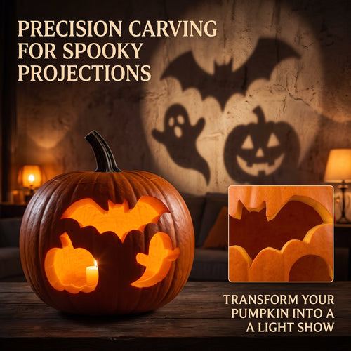 🎃 60% OFF 7-Piece Halloween Pumpkin Carving & Cookie Cutter Set – Carve It, Bake It, Use It Again