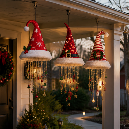 🎄 50% OFF ✨ Glowing Christmas Hanging Chandelier – Festive LED Holiday Décor