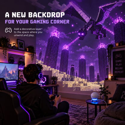 🎮 Pixel Fantasy Scene Projector – Ambient Decor for Gaming Rooms