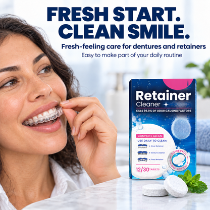 🦷✨ Effervescent Denture Cleaning Tablets – Deep Clean, Fresh Feel & Effortless Daily Care