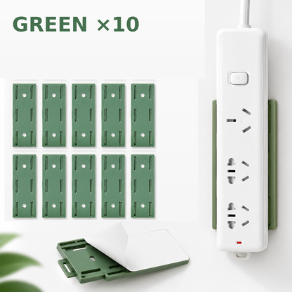🔥 Today Only 50% OFF 10PCS No-Drill Socket Holders ✨ Peel, Stick & Organize