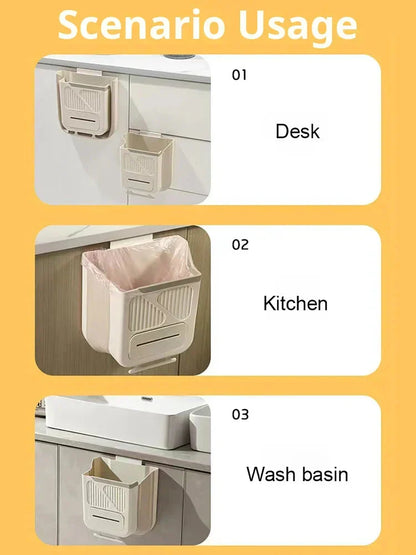 🔥While Supplies Last 50% OFF!🎉 Folding Hanging Kitchen Waste Trash Can