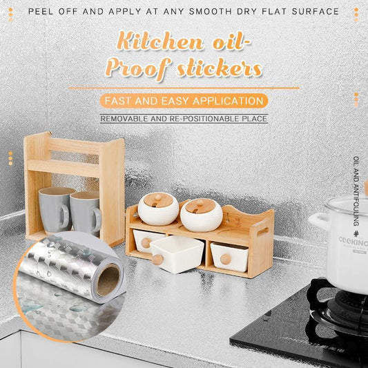 📢📢50% OFF !! ⏰Kitchen Peel and Stick Wallpaper Backsplash Waterproof Kitchen Stickers