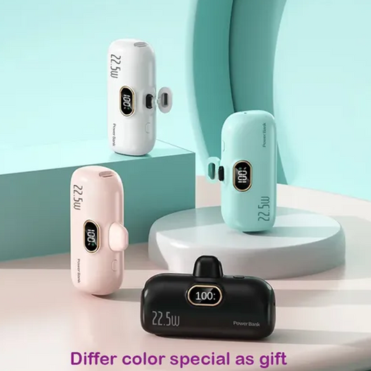 🔥 5000mAh Mini Power Bank – Ultra-Portable & Universally Compatible🔋📱