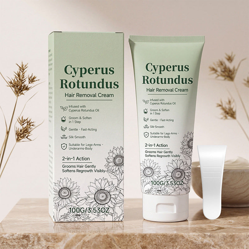 ⏳Limited-time 50% off Cyperus Hair Removal Cream🌿 Gentle Full Body Depilatory Cream