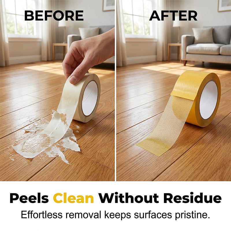 🔥 50% OFF Reinforced Double-Sided Mesh Tape – Strong Hold, Clean Removal