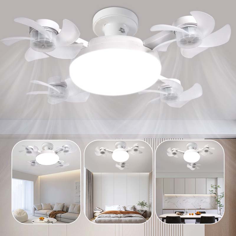 🌀New E27 Socket Ceiling Fan Light – 2‑in‑1 Silent LED Fan with Remote Control, Energy‑Saving Cooling & Lighting Combo for Home Bedroom