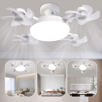 🌀New E27 Socket Ceiling Fan Light – 2‑in‑1 Silent LED Fan with Remote Control, Energy‑Saving Cooling & Lighting Combo for Home Bedroom